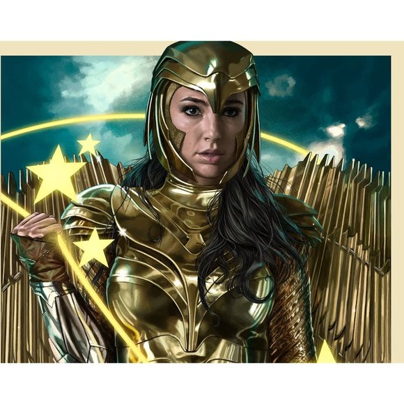 DC Wonder Woman Juan Burgos inged Armor glicee art print -Bottleneck gallery - Picture 3 of 3